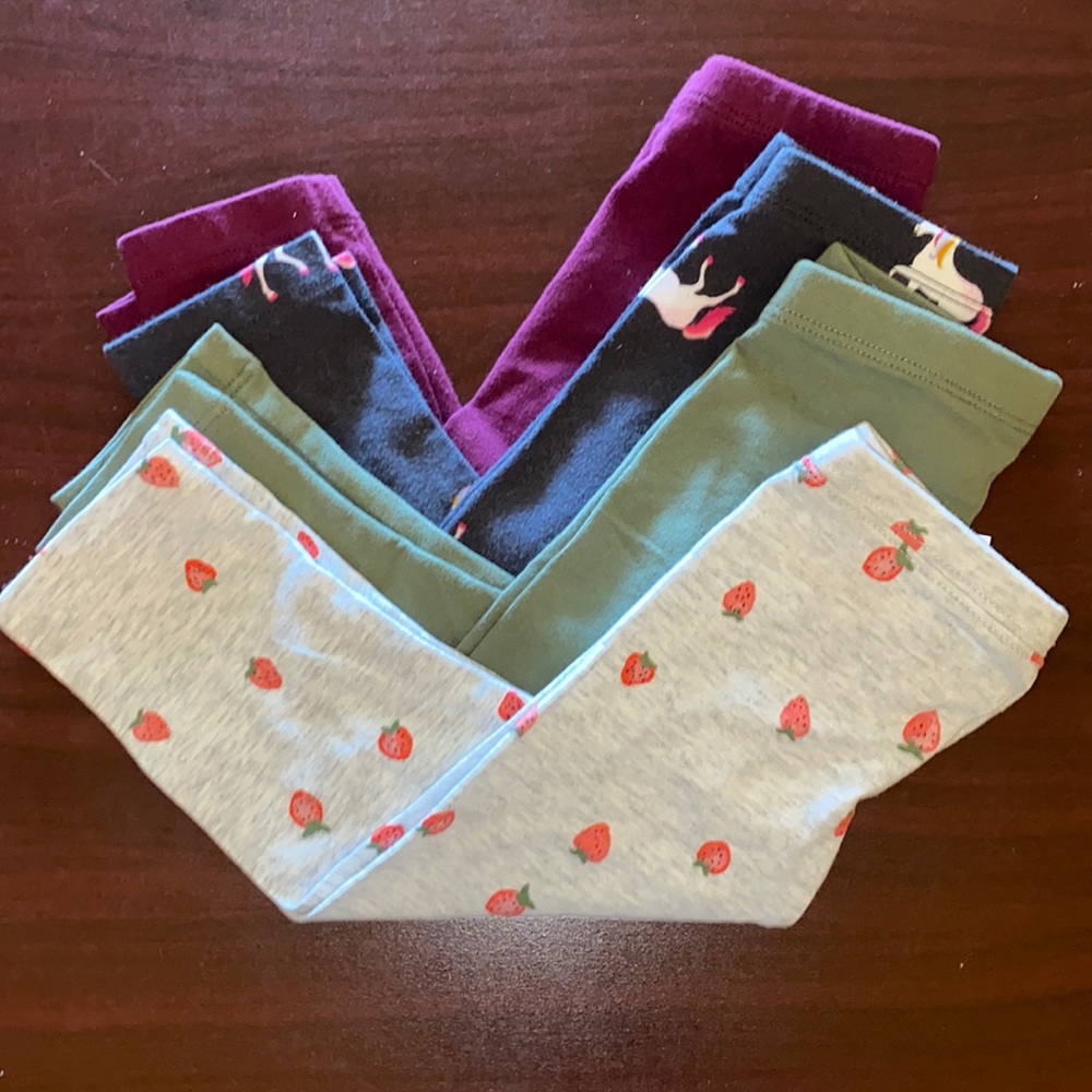 Toddler girls leggings bundle of 4